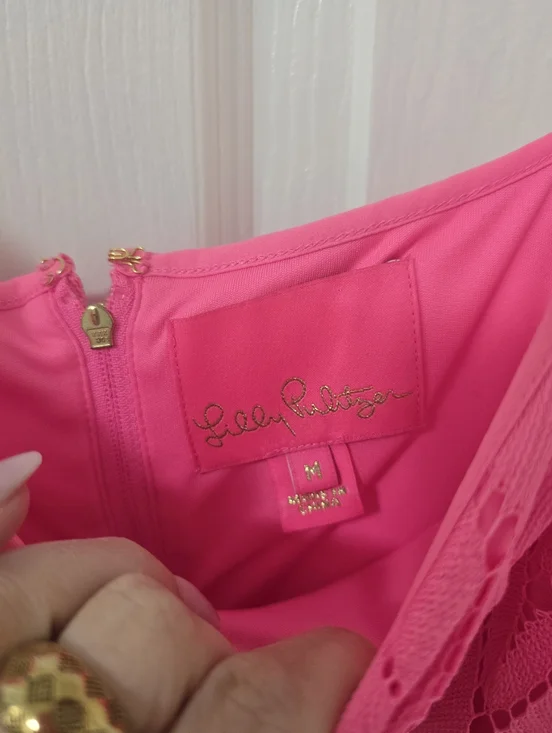 Lilly Pulitzer Pink Avalon Maxi Dress Size M - Picture 4 of 6